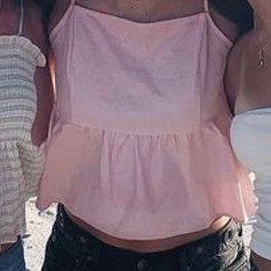 Pink Shit with bow in the back